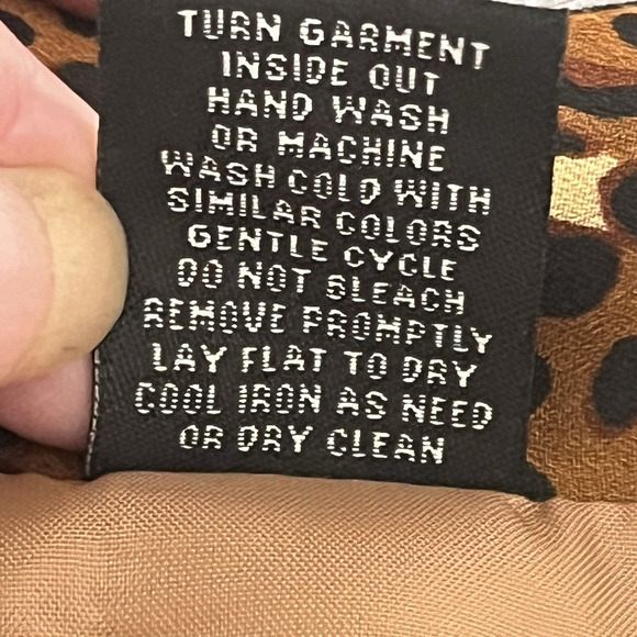 NWT Larry Levine Animal Print Skirt Tiered Lined SZ 10 Cheetah Leopard Edgy - Picture 5 of 9